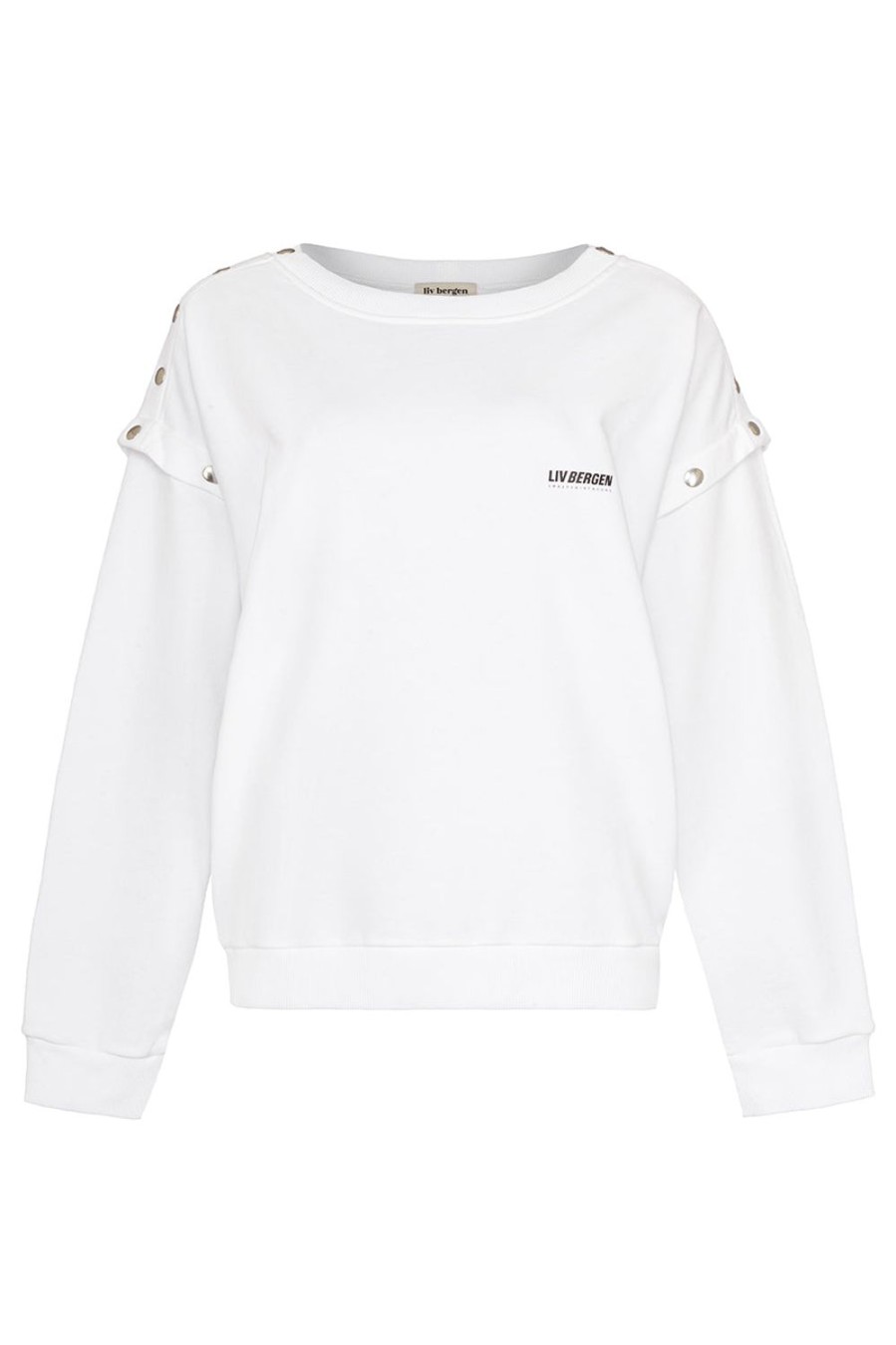 Kleidung liv bergen | Sweater Rivets In Optic White