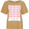 Kleidung liv bergen | T-Shirt Love On Tour In Hazelnut