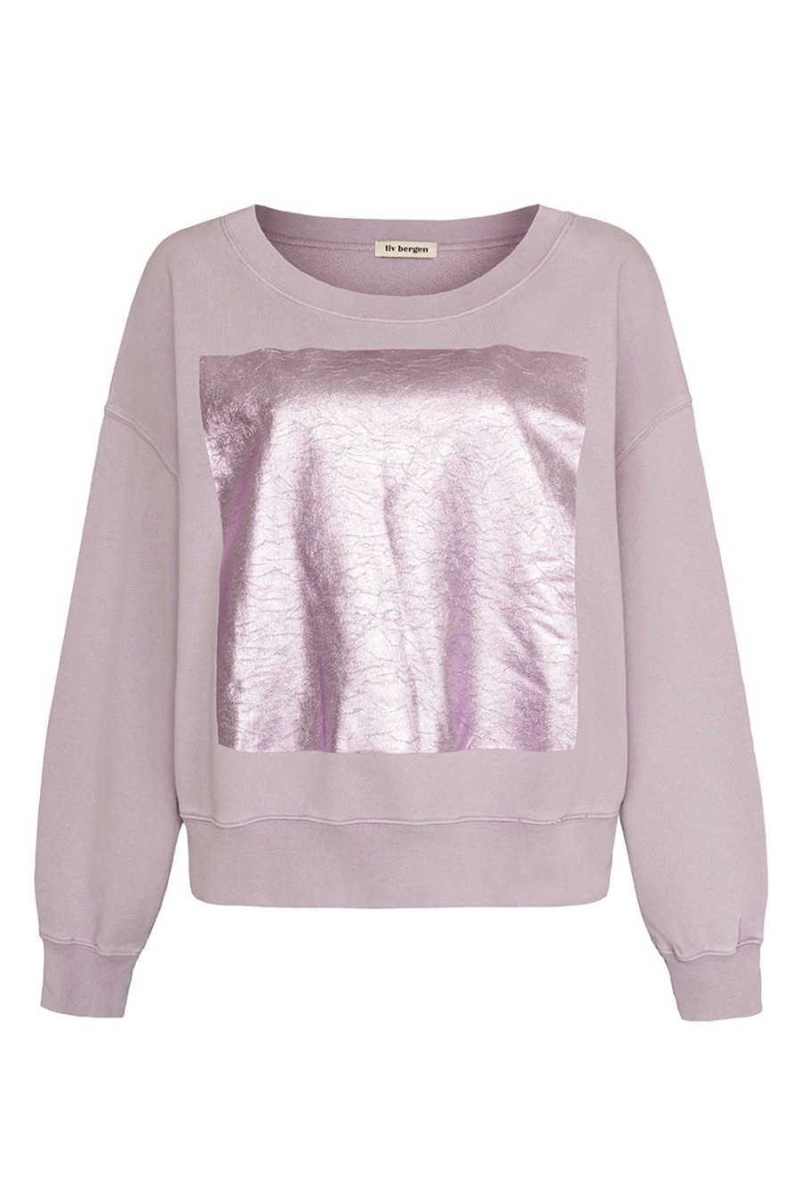 Kleidung liv bergen | Sweater Square "100% Organic Cotton" In Lilac