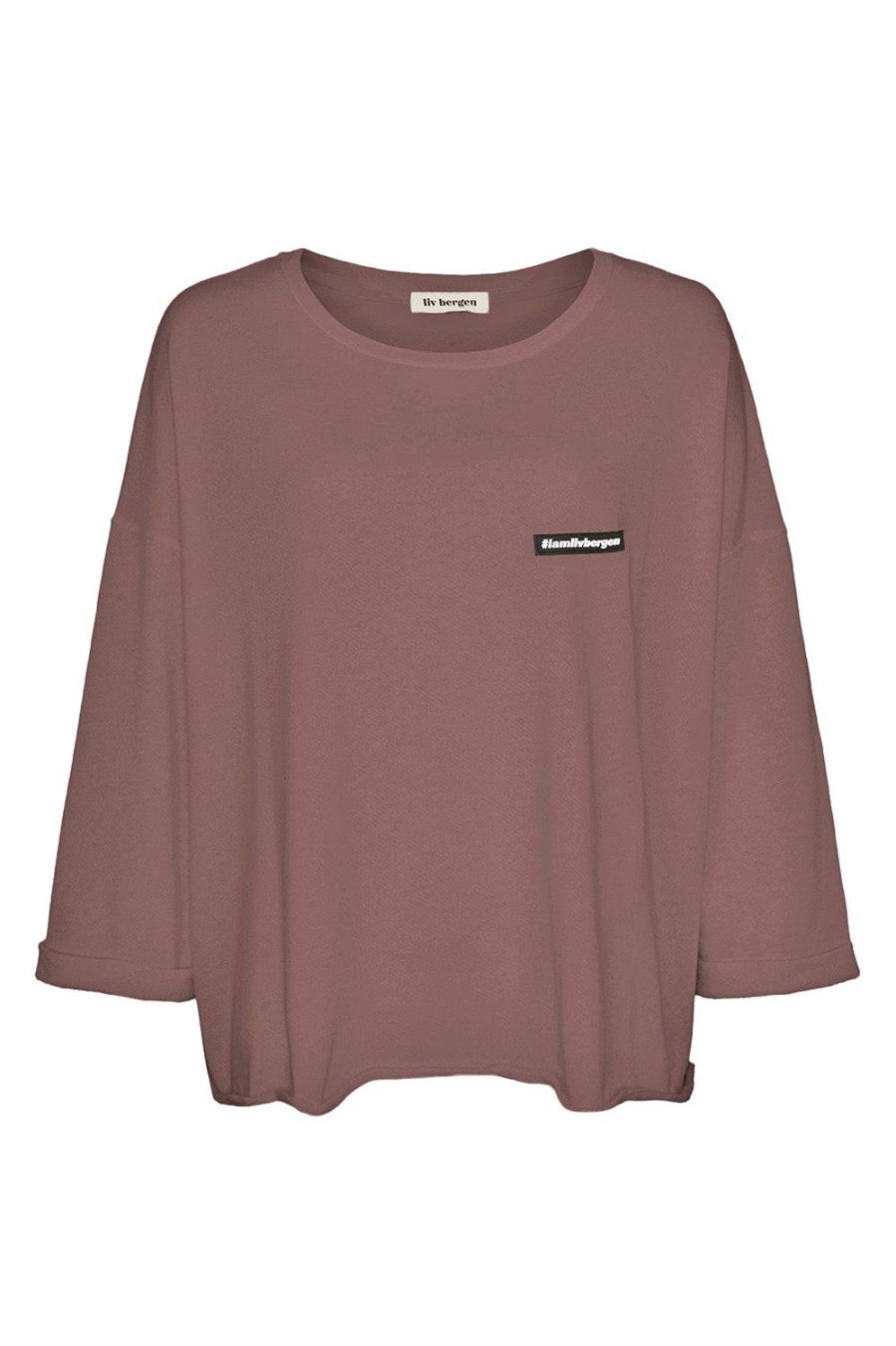 Kleidung liv bergen | Longsleeve #Iamlivbergen In Espresso