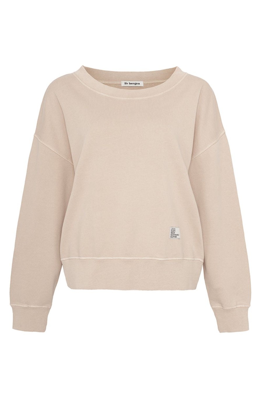 Kleidung liv bergen | Sweater "100% Organic Cotton" In Sand