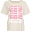 Kleidung liv bergen | T-Shirt Love On Tour In Creme