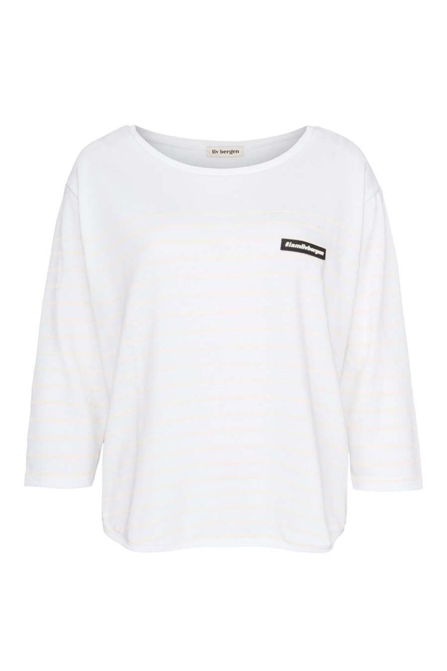 Kleidung liv bergen | Longsleeve Stripes In Optic White