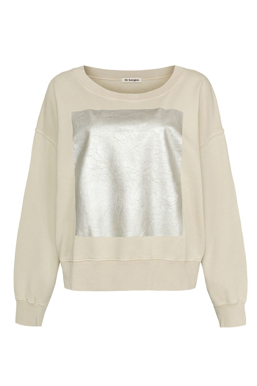 Kleidung liv bergen | Sweater Square "100% Organic Cotton" In Buttercreme