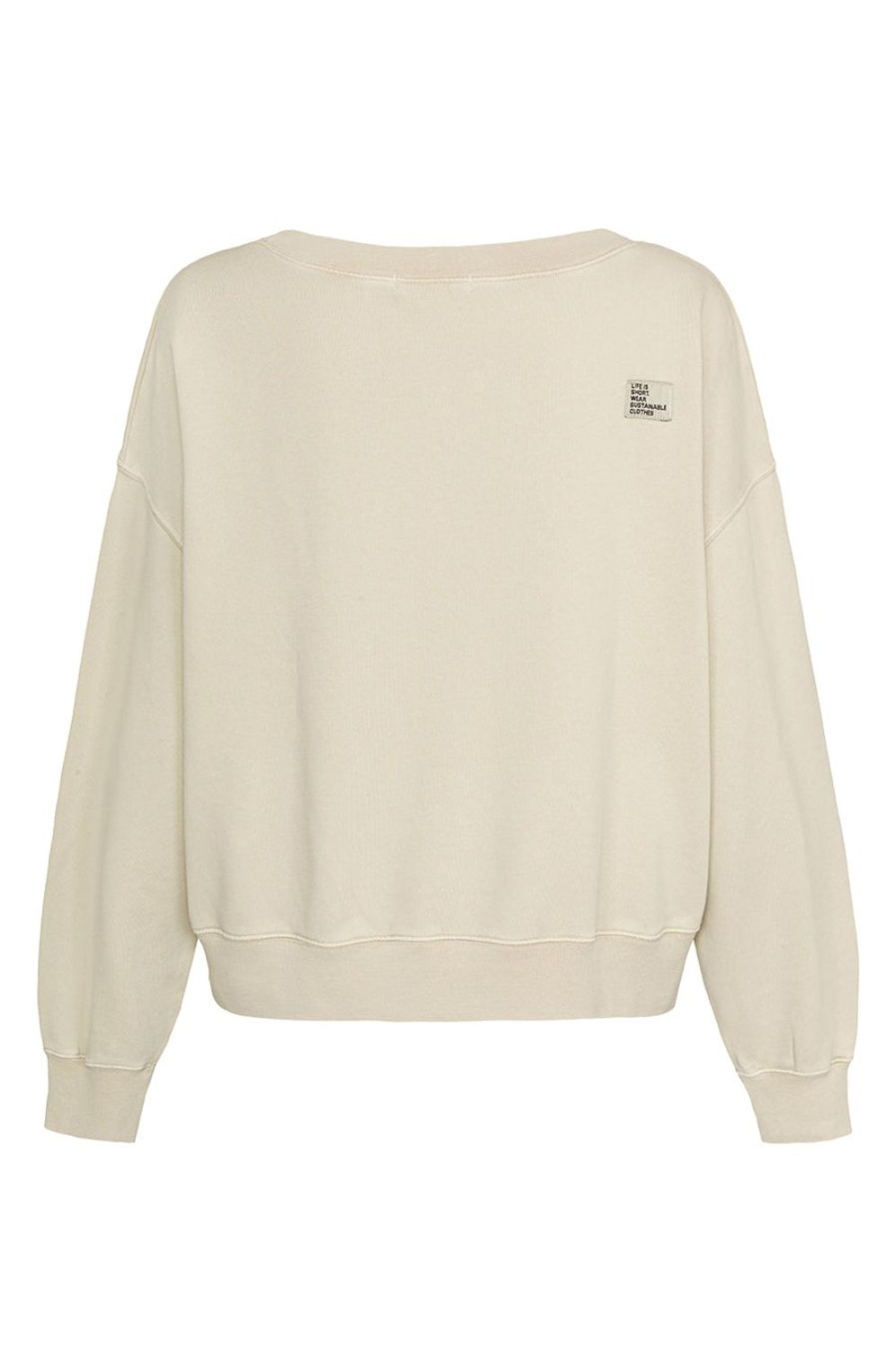 Kleidung liv bergen | Sweater Square "100% Organic Cotton" In Buttercreme