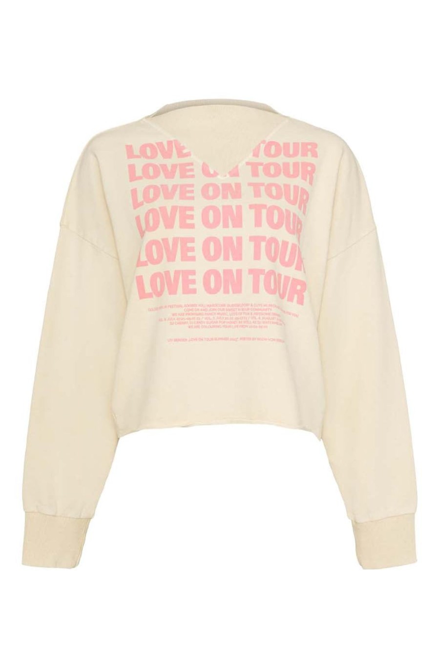 Kleidung liv bergen | Sweater Love On Tour In Creme