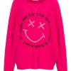 Kleidung liv bergen | Sweater Smiley In Pink Peacock