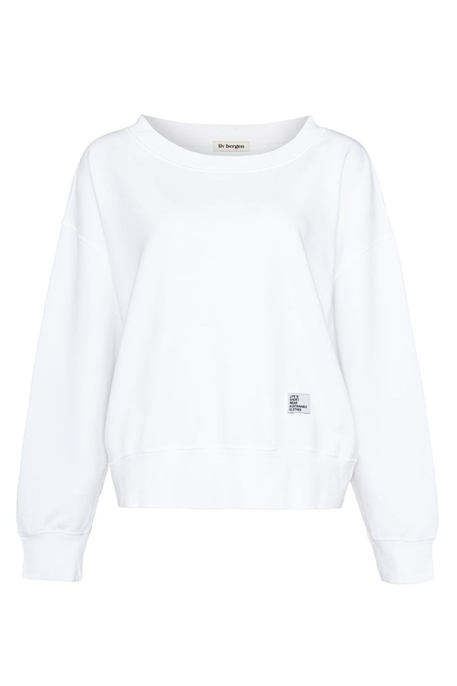 Kleidung liv bergen | Sweater "100% Organic Cotton" In Optic White