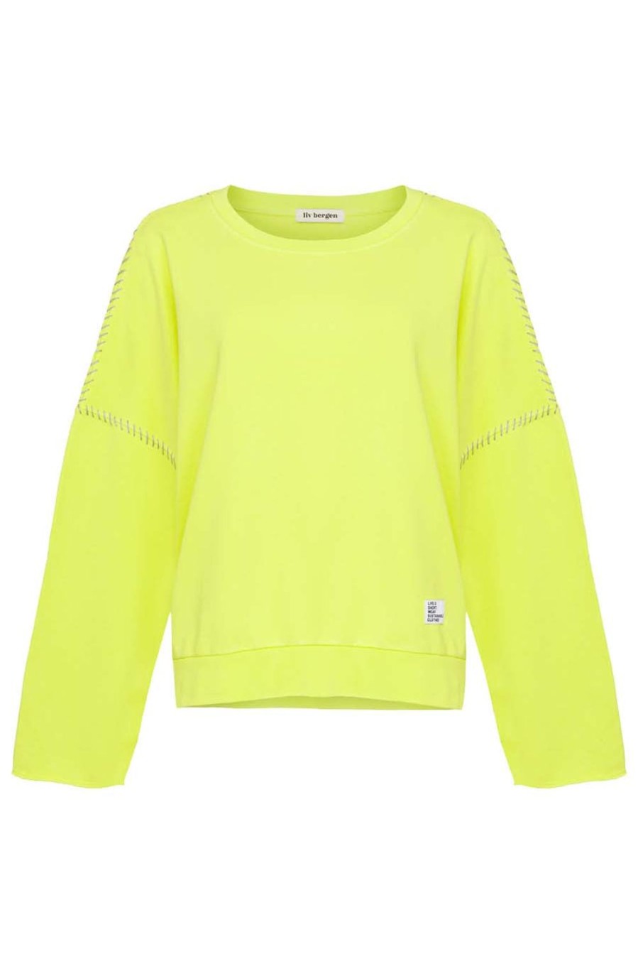 Kleidung liv bergen | Sweater "100% Organic Cotton" Handstitched In Citronella