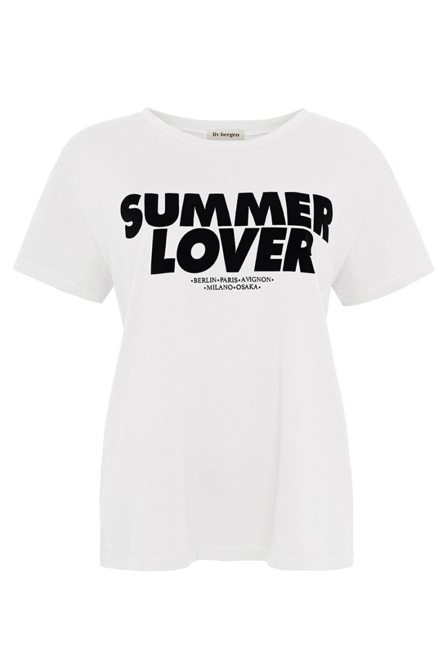 Kleidung liv bergen | T-Shirt Summer Lover In Optic White