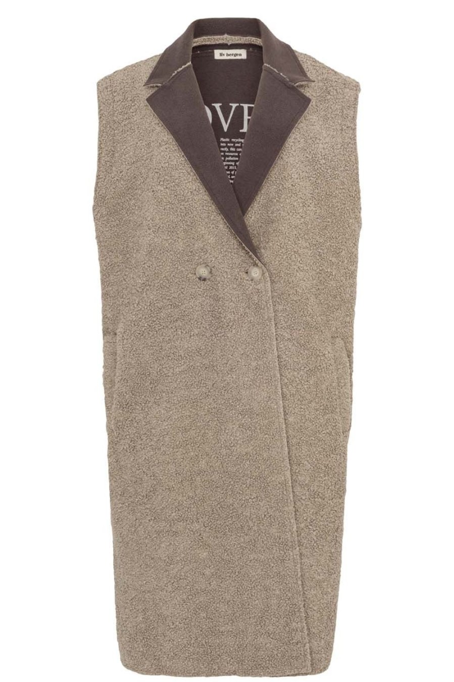 Kleidung liv bergen | Weste Teddy In Stone Grey