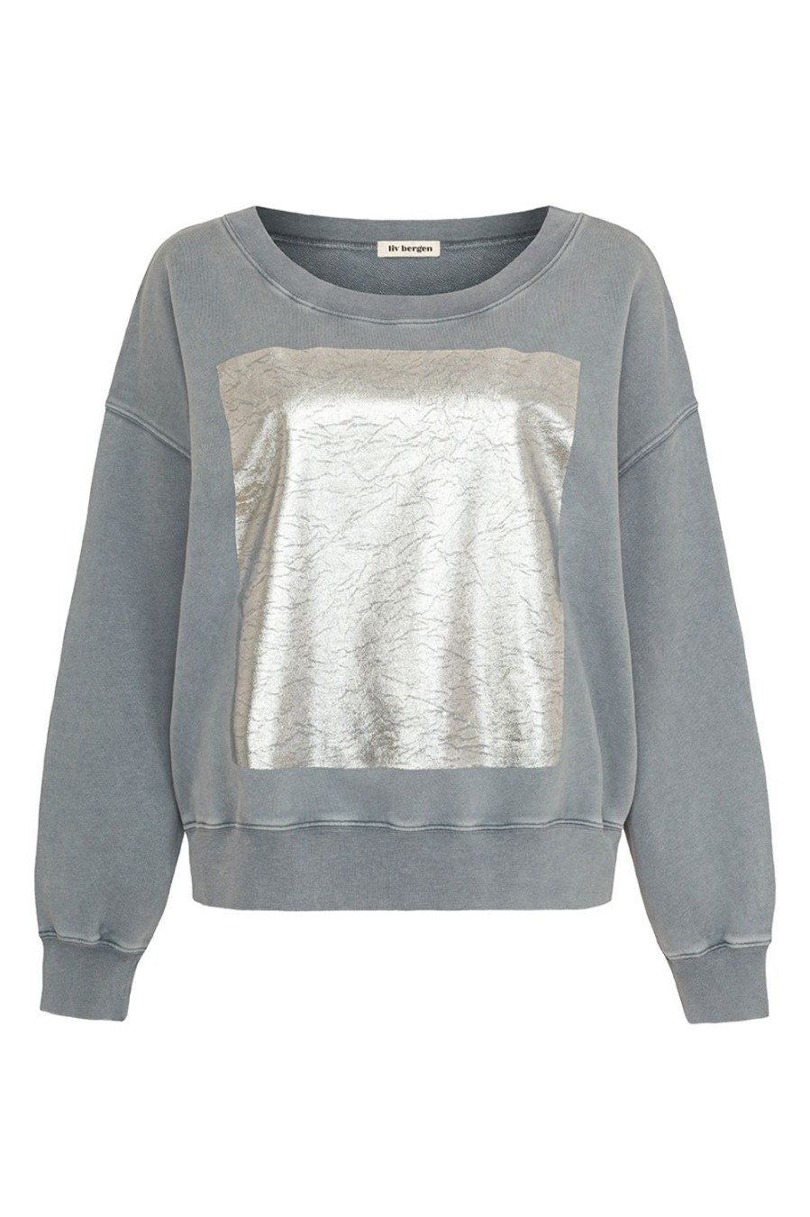 Kleidung liv bergen | Sweater Square "100% Organic Cotton" In Stormy