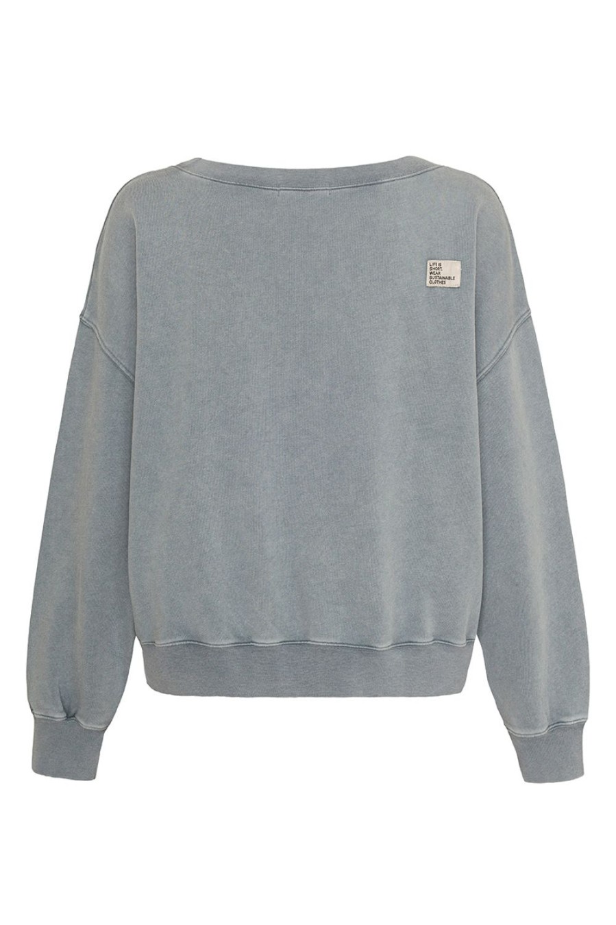 Kleidung liv bergen | Sweater Square "100% Organic Cotton" In Stormy