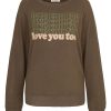 Kleidung liv bergen | Sweater Love In Greg Green