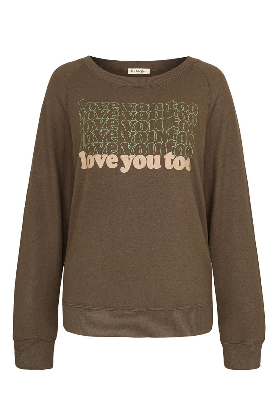 Kleidung liv bergen | Sweater Love In Greg Green