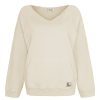 Kleidung liv bergen | V-Sweater "100% Organic Cotton" In Sand