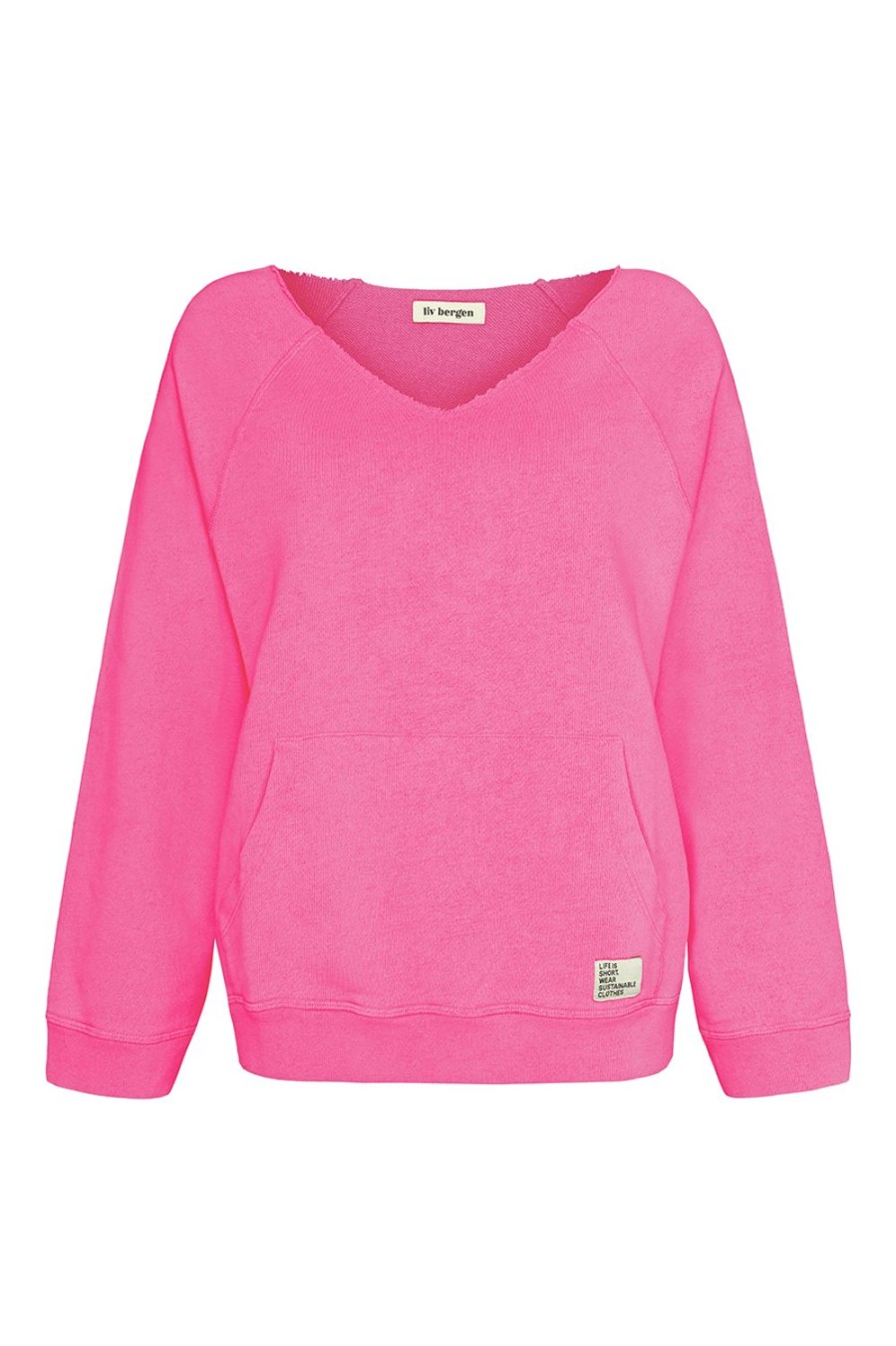 Kleidung liv bergen | V-Sweater "100% Organic Cotton" In Rose