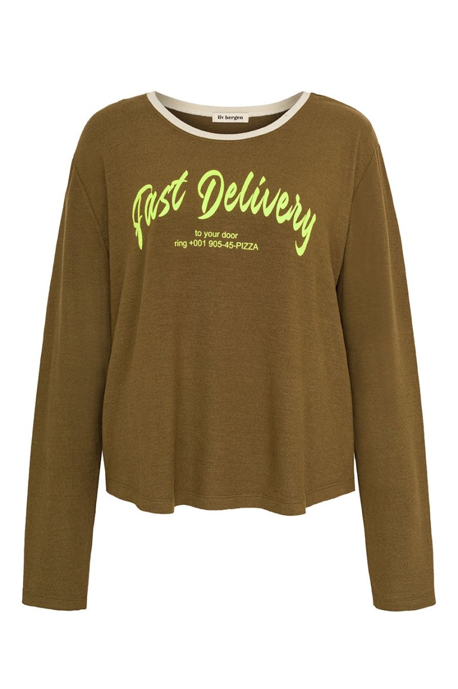 Kleidung liv bergen | Longsleeve Fast Delivery In Olive