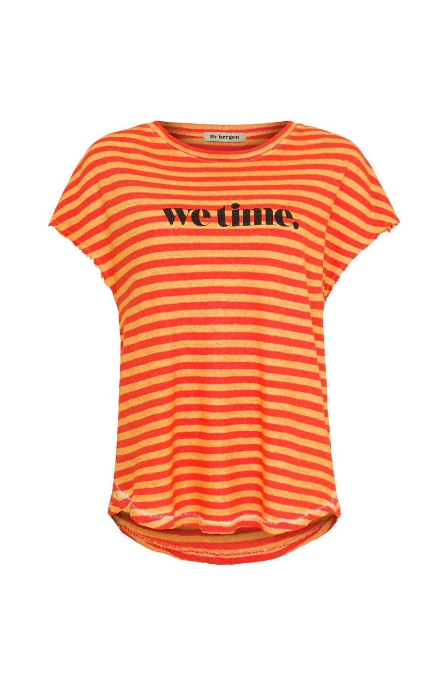 Kleidung liv bergen | T-Shirt Stripe In Coral