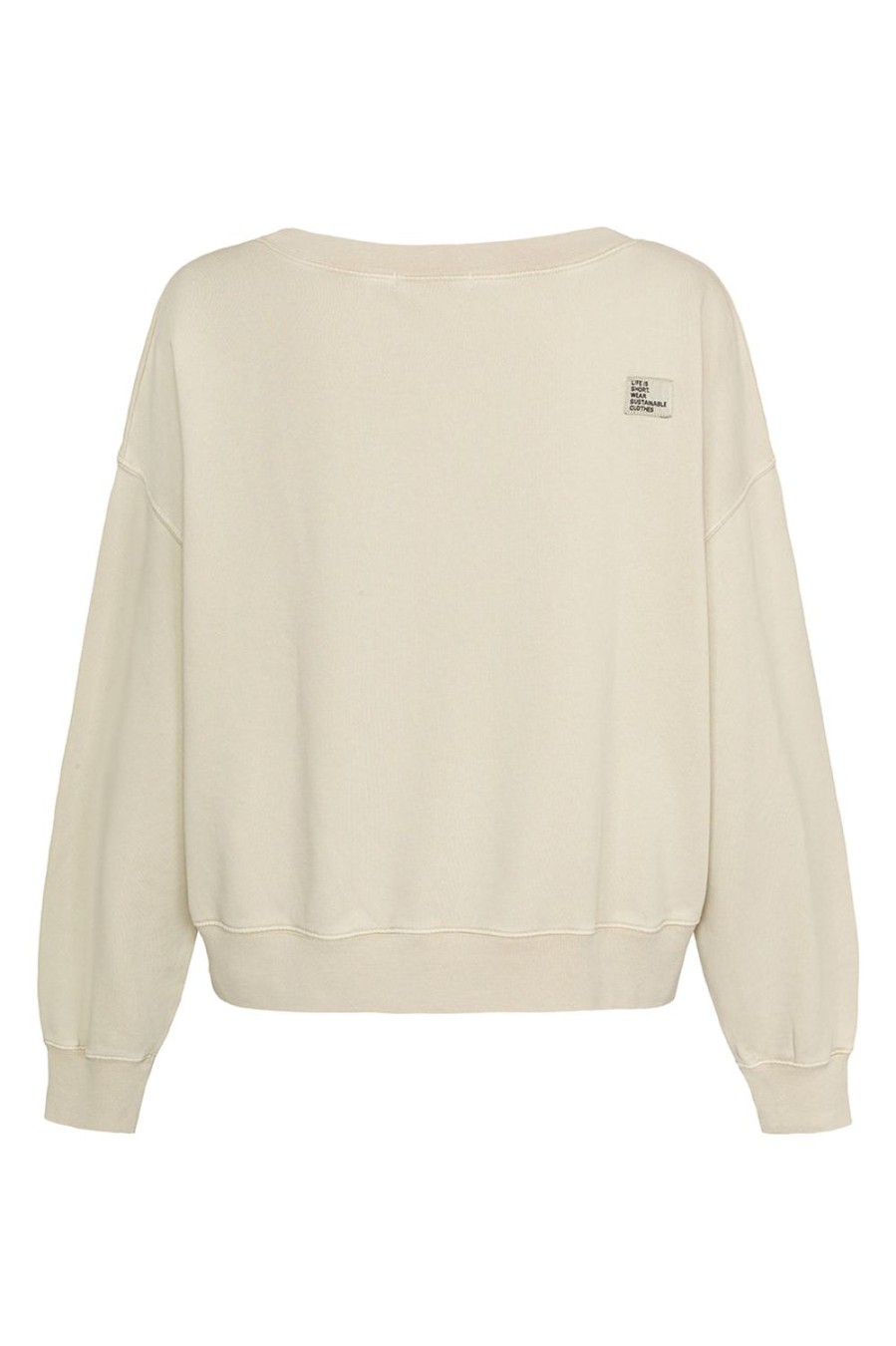 Kleidung liv bergen | Sweater Square "100% Organic Cotton" In Buttercreme