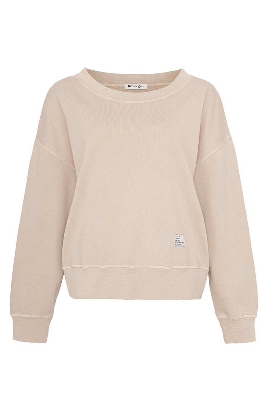 Kleidung liv bergen | Sweater "100% Organic Cotton" In Sand