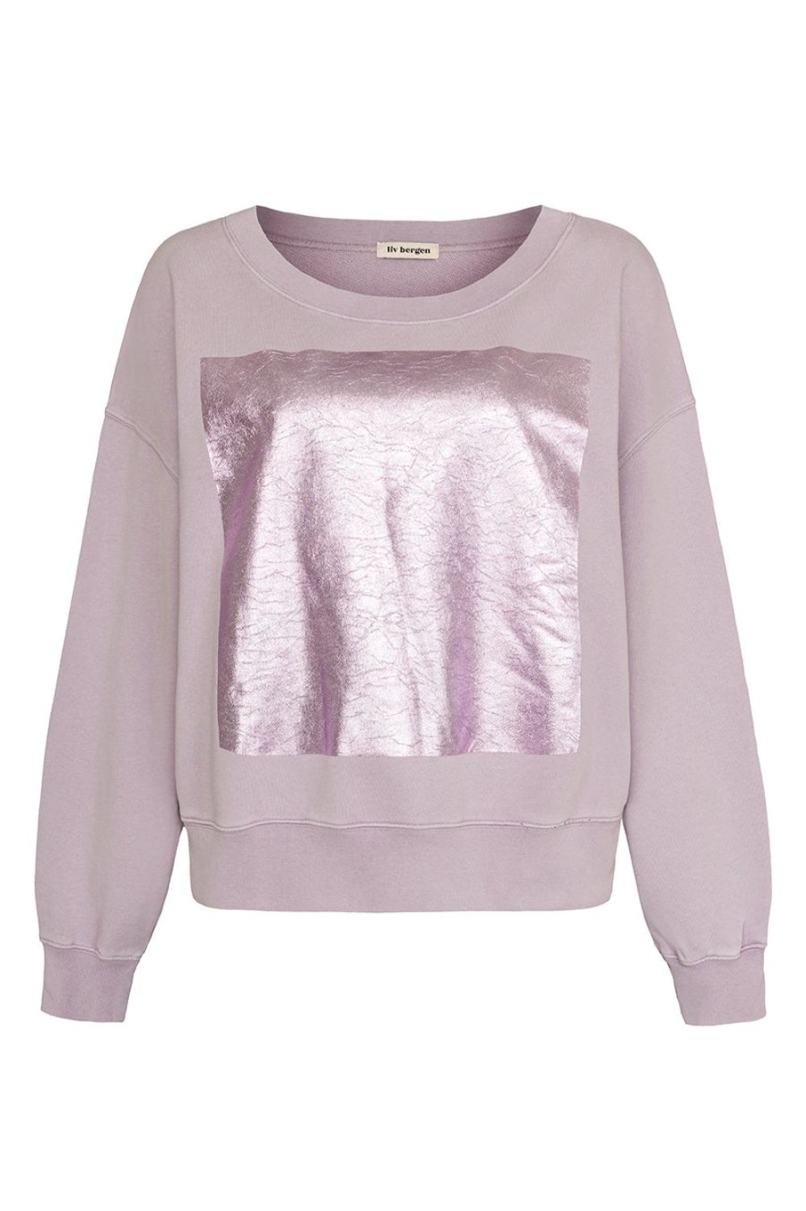 Kleidung liv bergen | Sweater Square "100% Organic Cotton" In Lilac