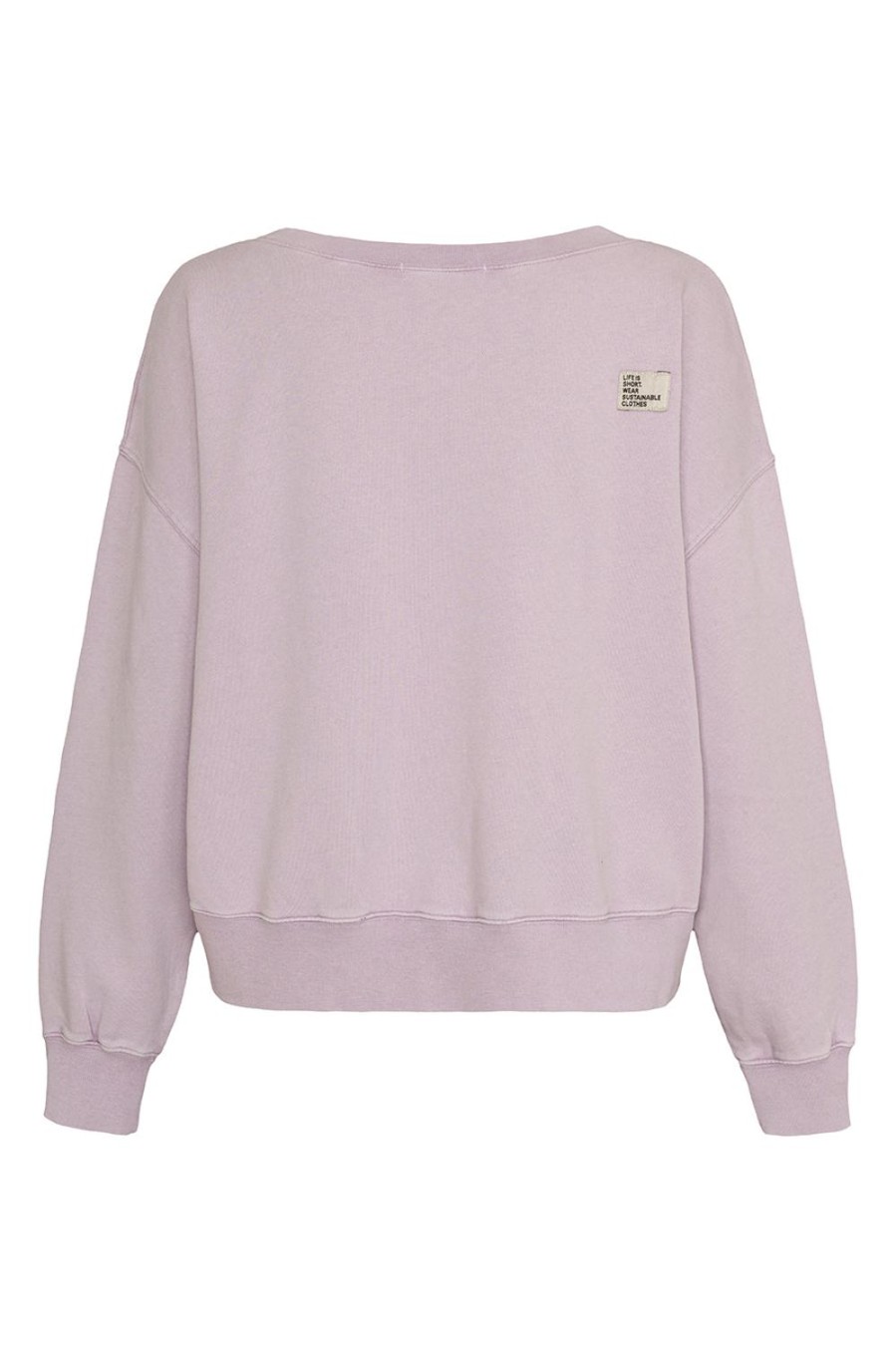 Kleidung liv bergen | Sweater Square "100% Organic Cotton" In Lilac