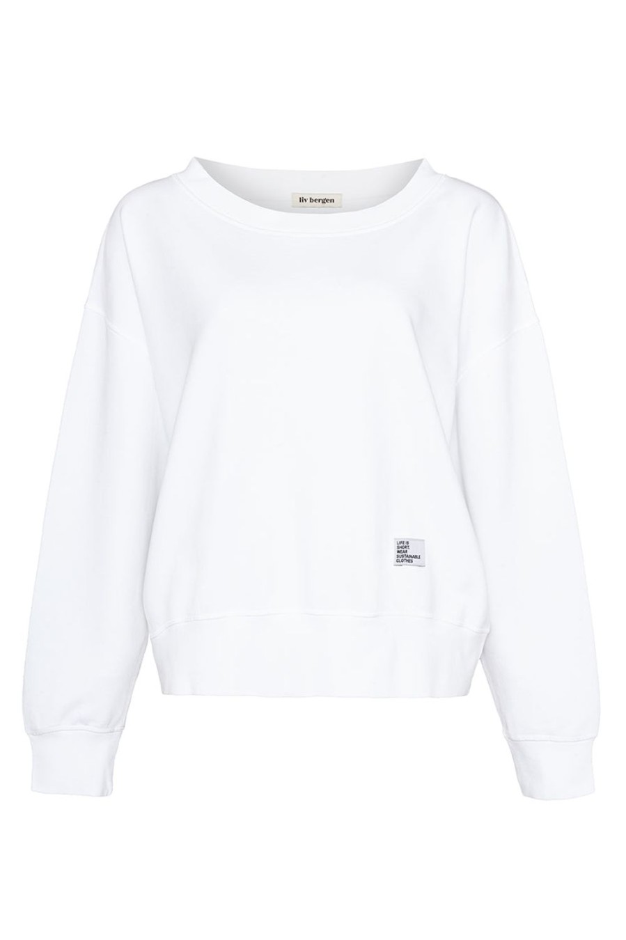 Kleidung liv bergen | Sweater "100% Organic Cotton" In Optic White